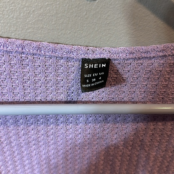 SHEIN Lavender Cardigan, crop, Small - Picture 2 of 3